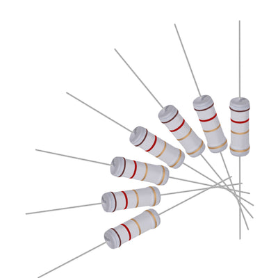 Harfington Uxcell 40pcs 3W 3 Watt Metal Oxide Film Resistor Lead 1.2 Ohm 5% Tolerance