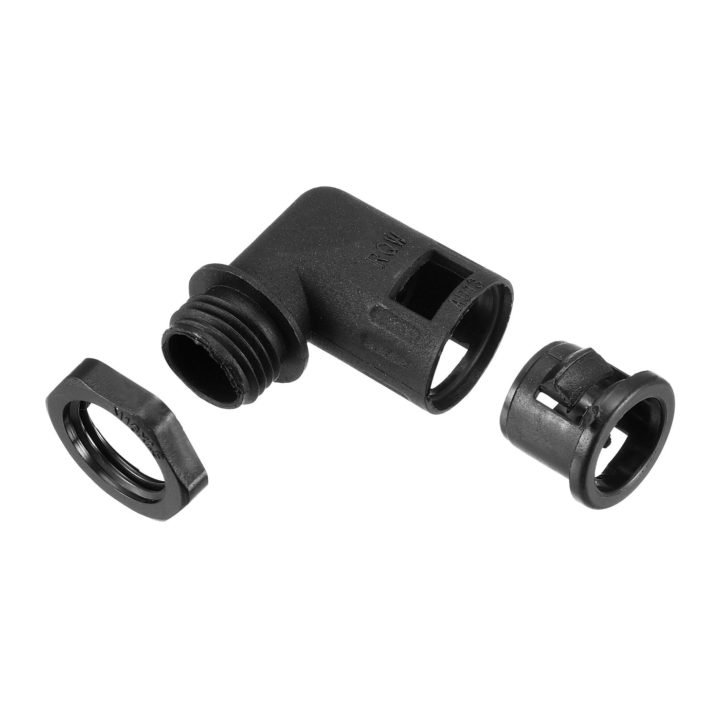 uxcell Uxcell Corrugated Tube Connector 90 Degree AD13 Conduit Hose Joint Clamps