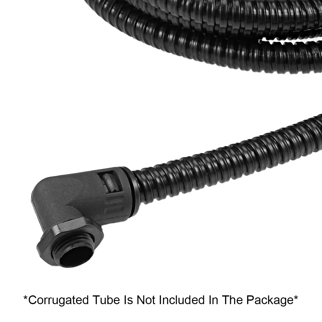 uxcell Uxcell Corrugated Tube Connector 90 Degree AD13 Conduit Hose Joint Clamps