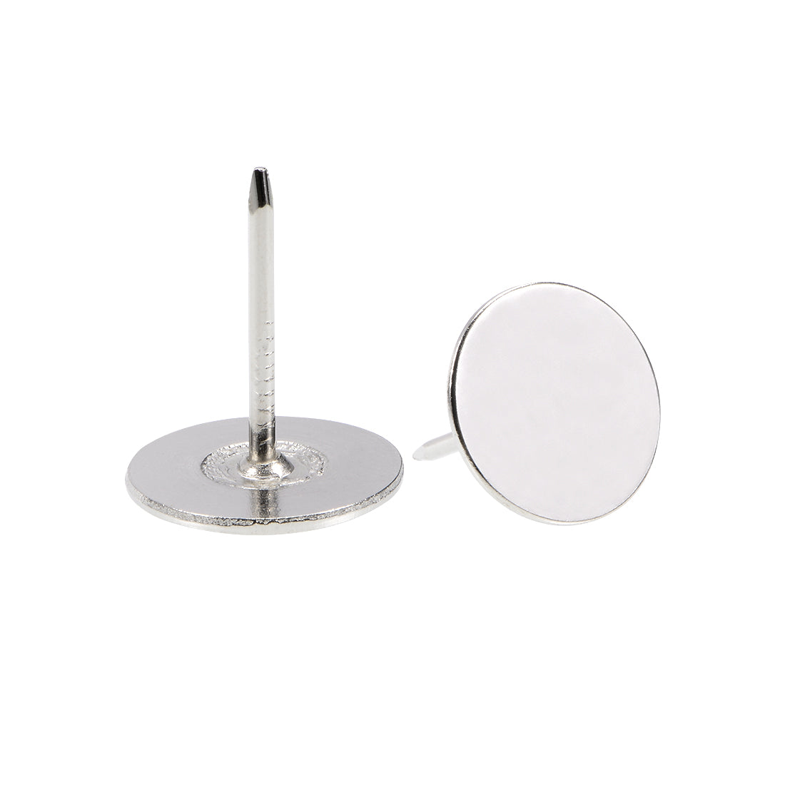 uxcell Uxcell Upholstery Nails Tacks 19mmx25mm Flat Head Furniture Nails Silver Tone 20 Pcs