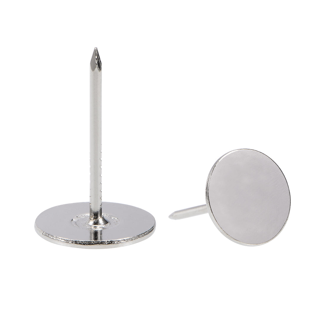 uxcell Uxcell Upholstery Nails Tacks 16mmx25mm Flat Head Furniture Nails Silver Tone 200 Pcs