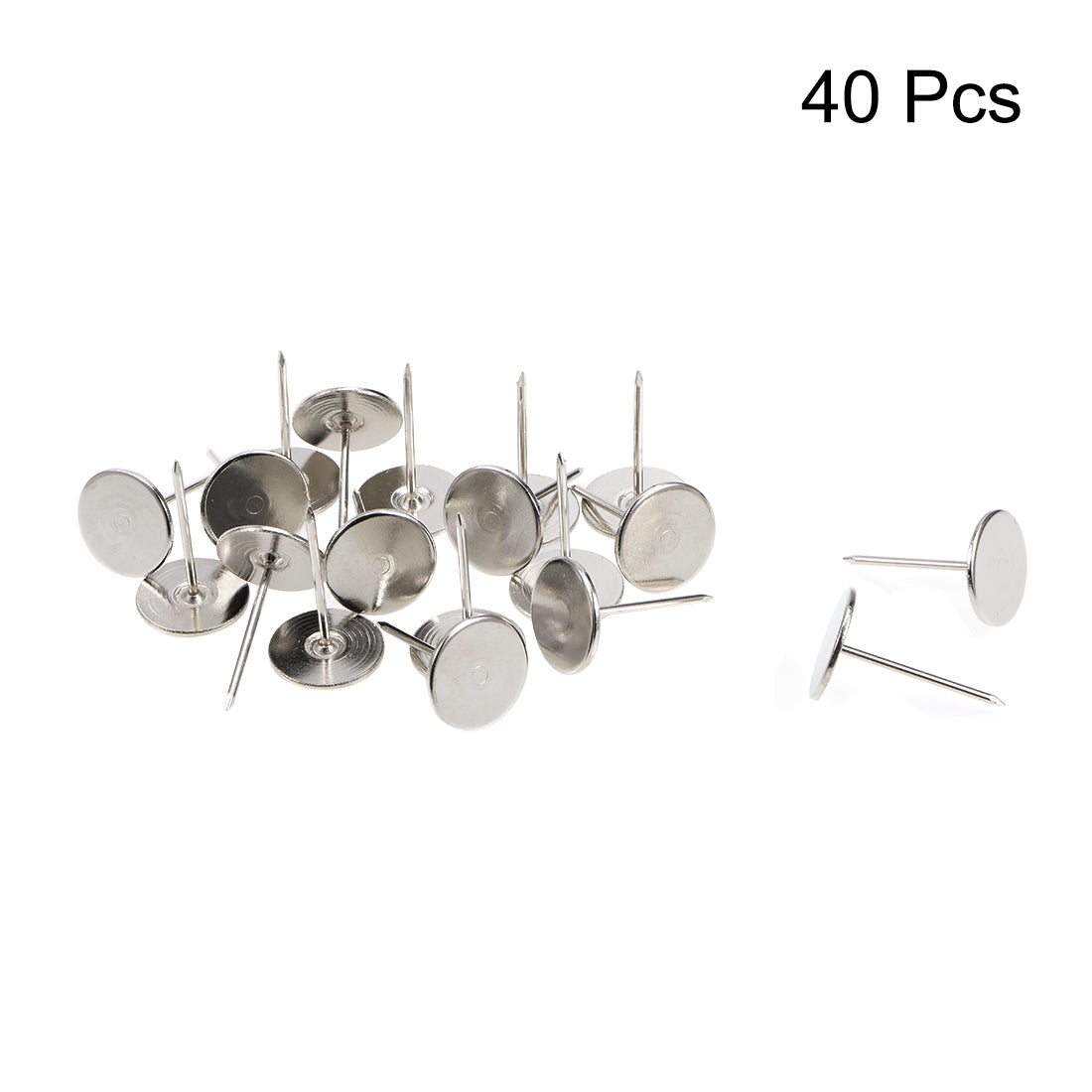 Harfington Upholstery Nails Tacks Flat Head Furniture Nails Pin 40pcs