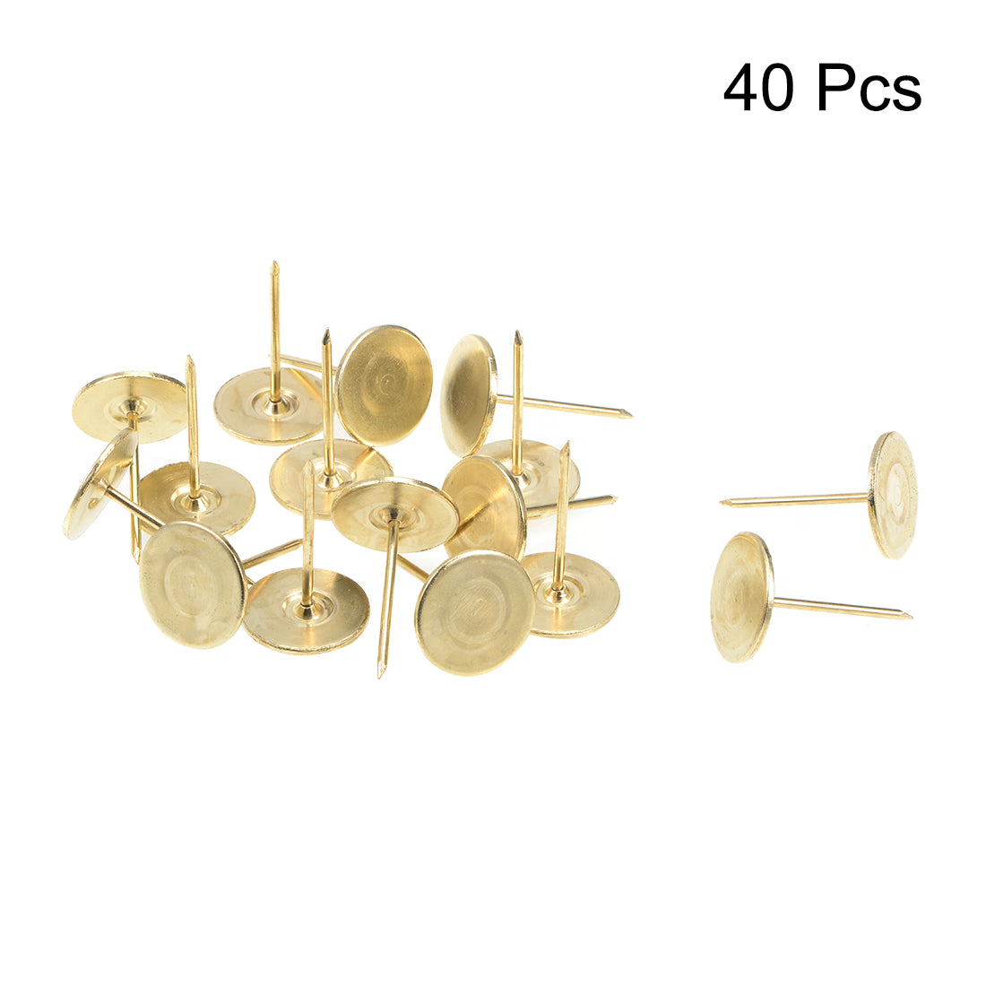 Harfington Upholstery Nails Tacks Flat Head Furniture Nails Pin 40pcs