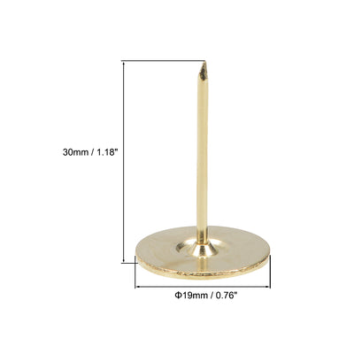 Harfington Upholstery Nails Tacks Flat Head Furniture Nails Pin 40pcs