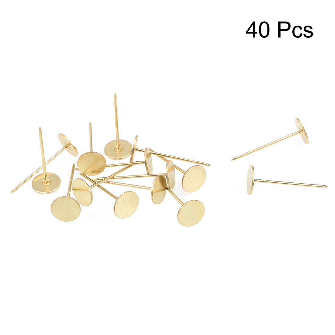 Harfington Upholstery Nails Tacks Flat Head Furniture Nails Pin 40pcs