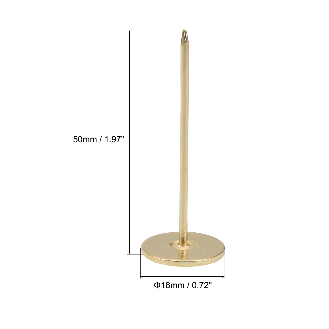 Harfington Upholstery Nails Tacks Flat Head Furniture Nails Pin 40pcs