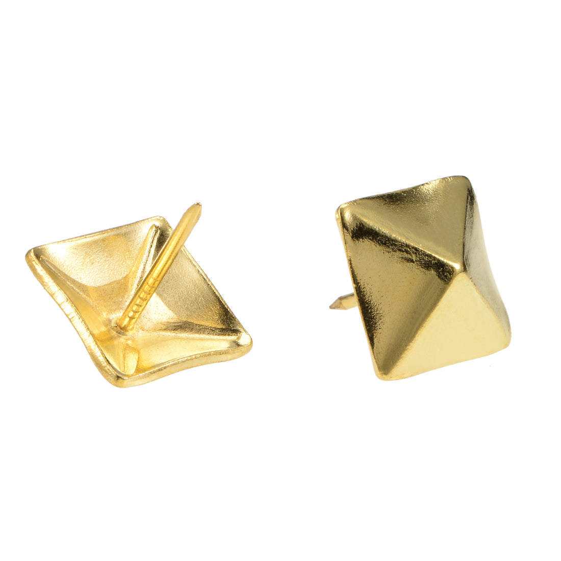 uxcell Uxcell Upholstery Nails Tacks 18.5mm Square Head Antique Furniture Nails Pins Gold Tone 40 Pcs