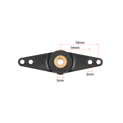 Harfington Uxcell RC Boat Rudder with Straight Servo Arm,Rudder Pad Thickness 7mm 1 Set