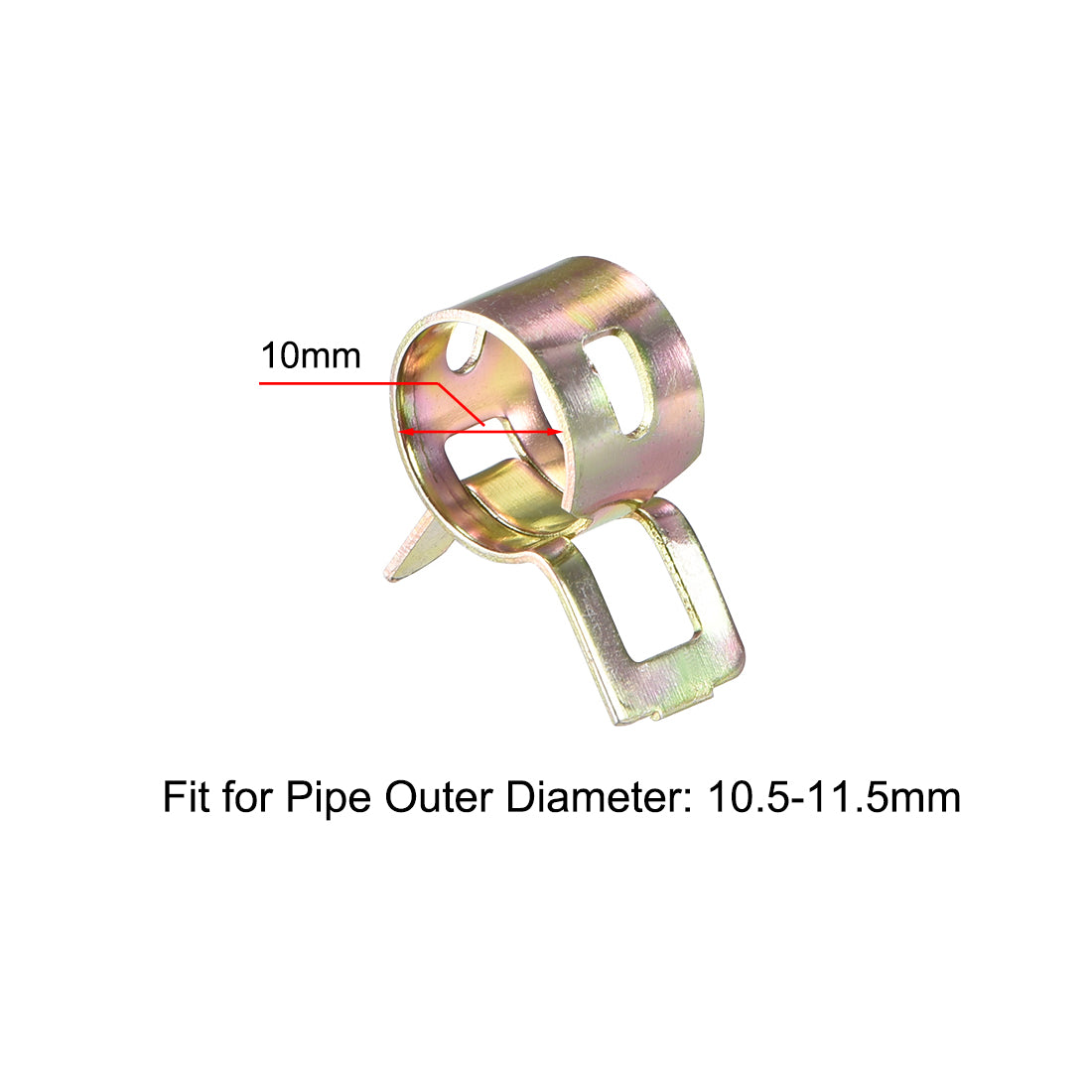 uxcell Uxcell Spring Band Type Clips for Fuel Line Replacement, Hose Clamp