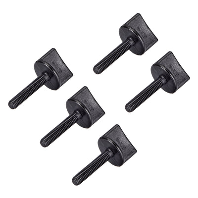 uxcell Uxcell M4 x 20mm Thumb Screw Bolt Nylon Plastic Screws Metric Thread 5 Pcs