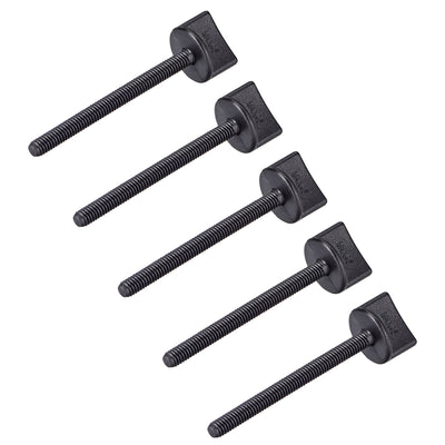 uxcell Uxcell M4 x 45mm Thumb Screw Bolt Nylon Plastic Screws Metric Thread 5 Pcs