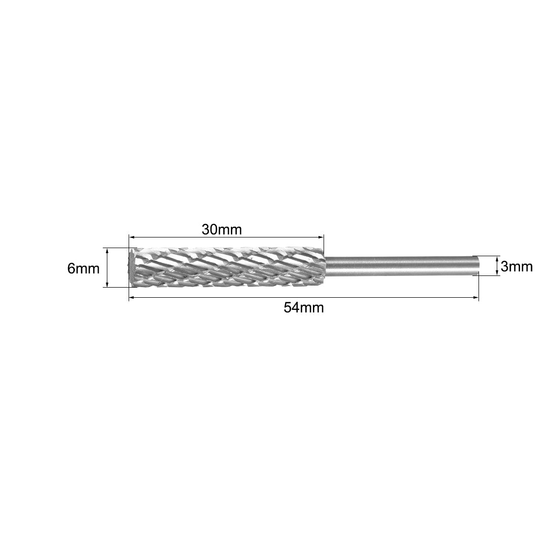 uxcell Uxcell Rotary Burrs HSS Burrs 6mm Head with 1/8" Shank for Woodworking Engraving 2pcs