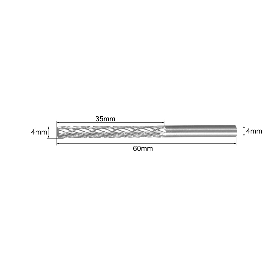 uxcell Uxcell Rotary Burrs HSS Burrs with 4mm Shank for DIY Woodworking, Engraving