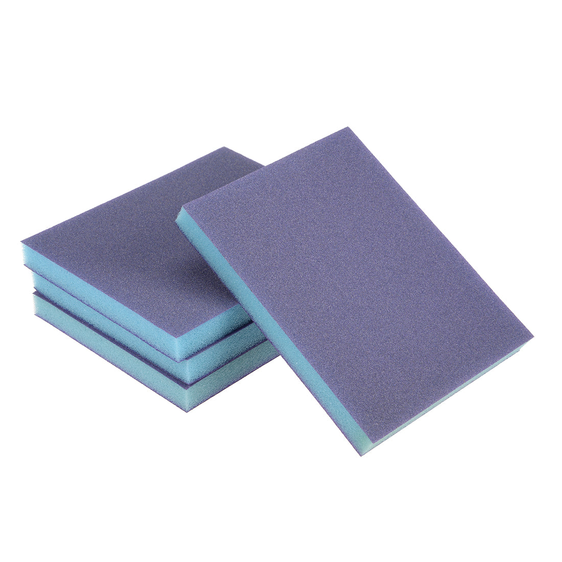 uxcell Uxcell Sanding Sponge, Medium Grit 150 Grit Sanding Block Pad, 4.72" x 3.86" x 0.47" Size 4pcs