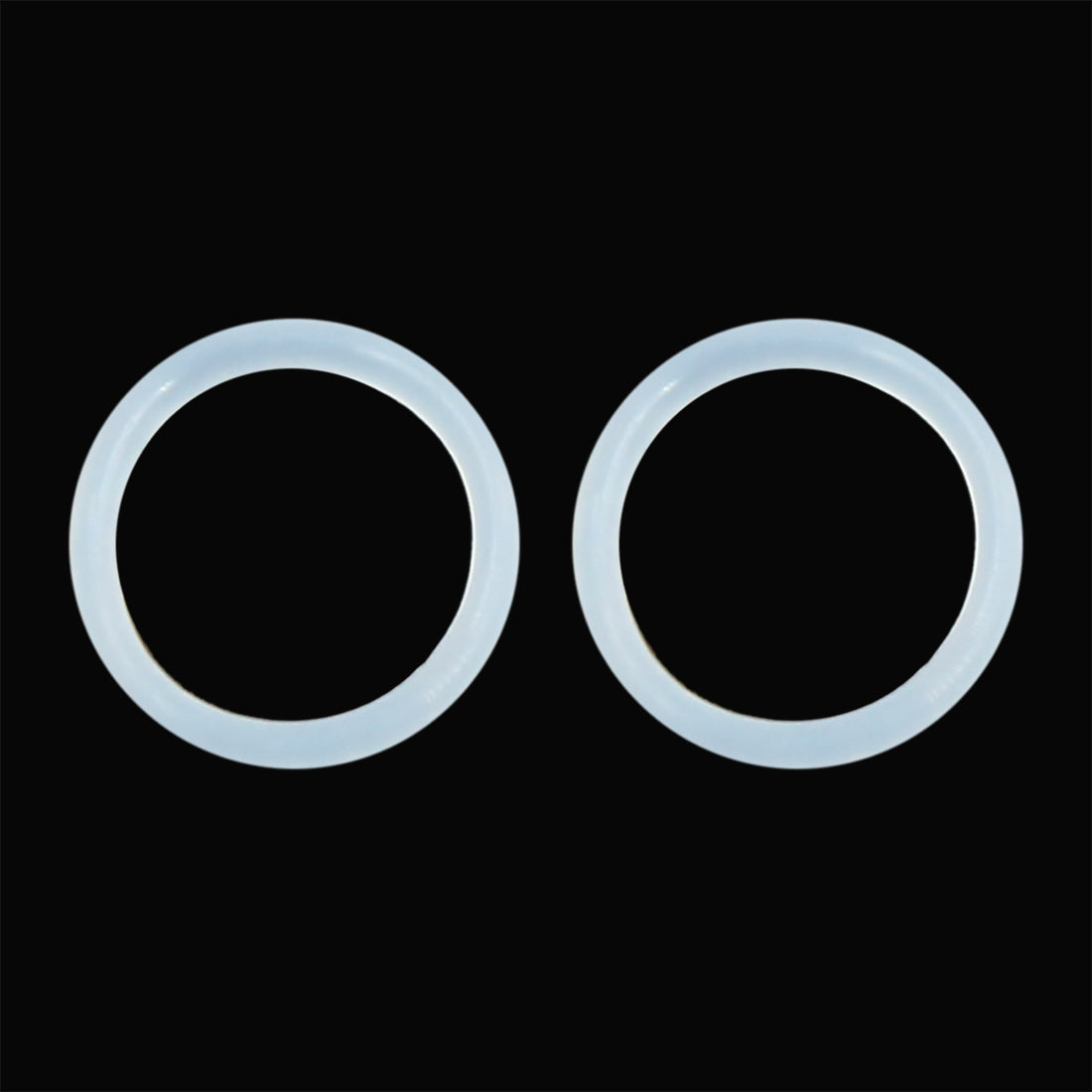 Harfington Silicone O-Rings, 18mm OD 14mm ID 2mm Width VMQ Seal Gasket for Compressor Valves Pipe Repair, White, Pack of 100