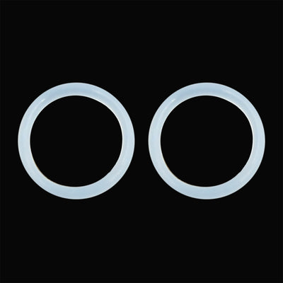 Harfington Silicone O-Rings, 18mm OD 14mm ID 2mm Width VMQ Seal Gasket for Compressor Valves Pipe Repair, White, Pack of 100
