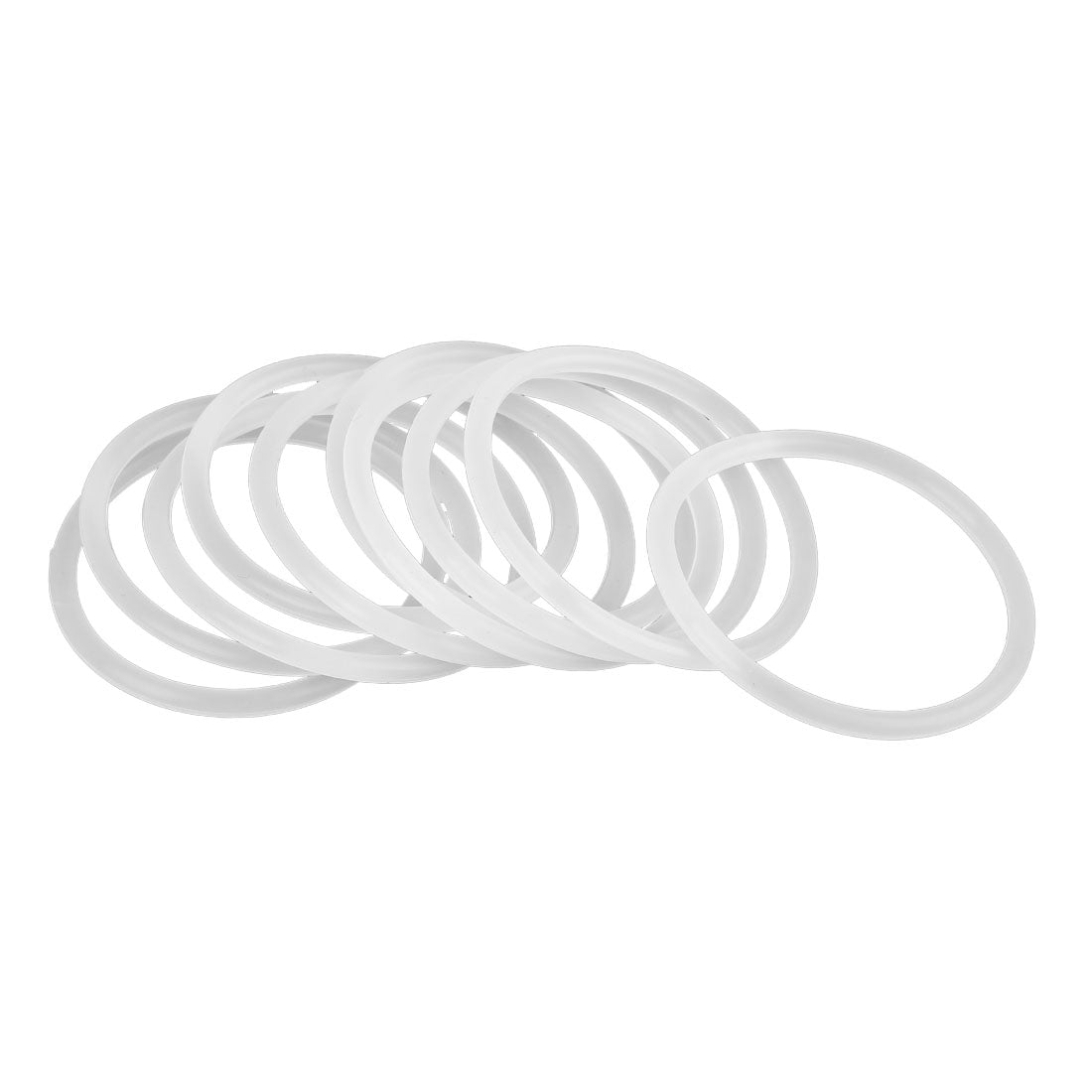 Harfington Silicone O-Rings, 46mm OD 39.8mm ID 3.1mm Width VMQ Seal Gasket for Compressor Valves Pipe Repair, White, Pack of 10