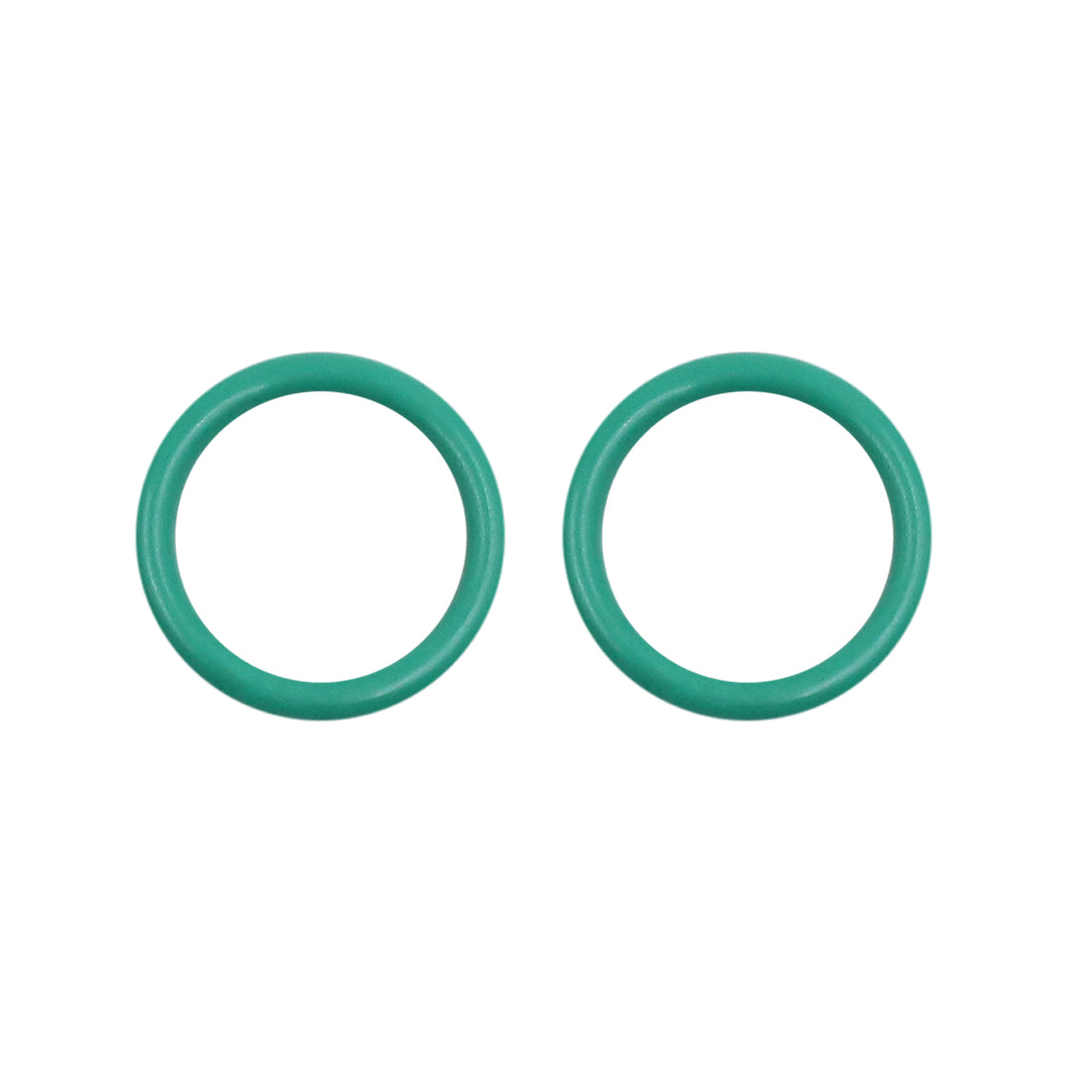 Harfington Fluorine Rubber O-Rings, 18mm OD 13mm ID 2.5mm Width FKM Seal Gasket for Machinery Plumbing, Green, Pack of 10