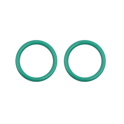 Harfington Fluorine Rubber O-Rings, 18mm OD 13mm ID 2.5mm Width FKM Seal Gasket for Machinery Plumbing, Green, Pack of 10
