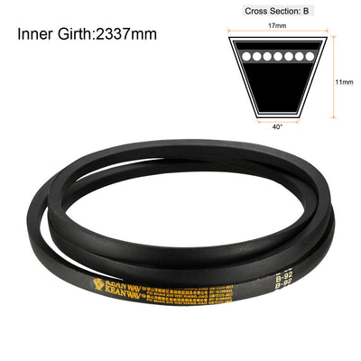 Harfington Uxcell B-92 V-Belts 92" Pitch Length, B-Section Rubber Belt Drive