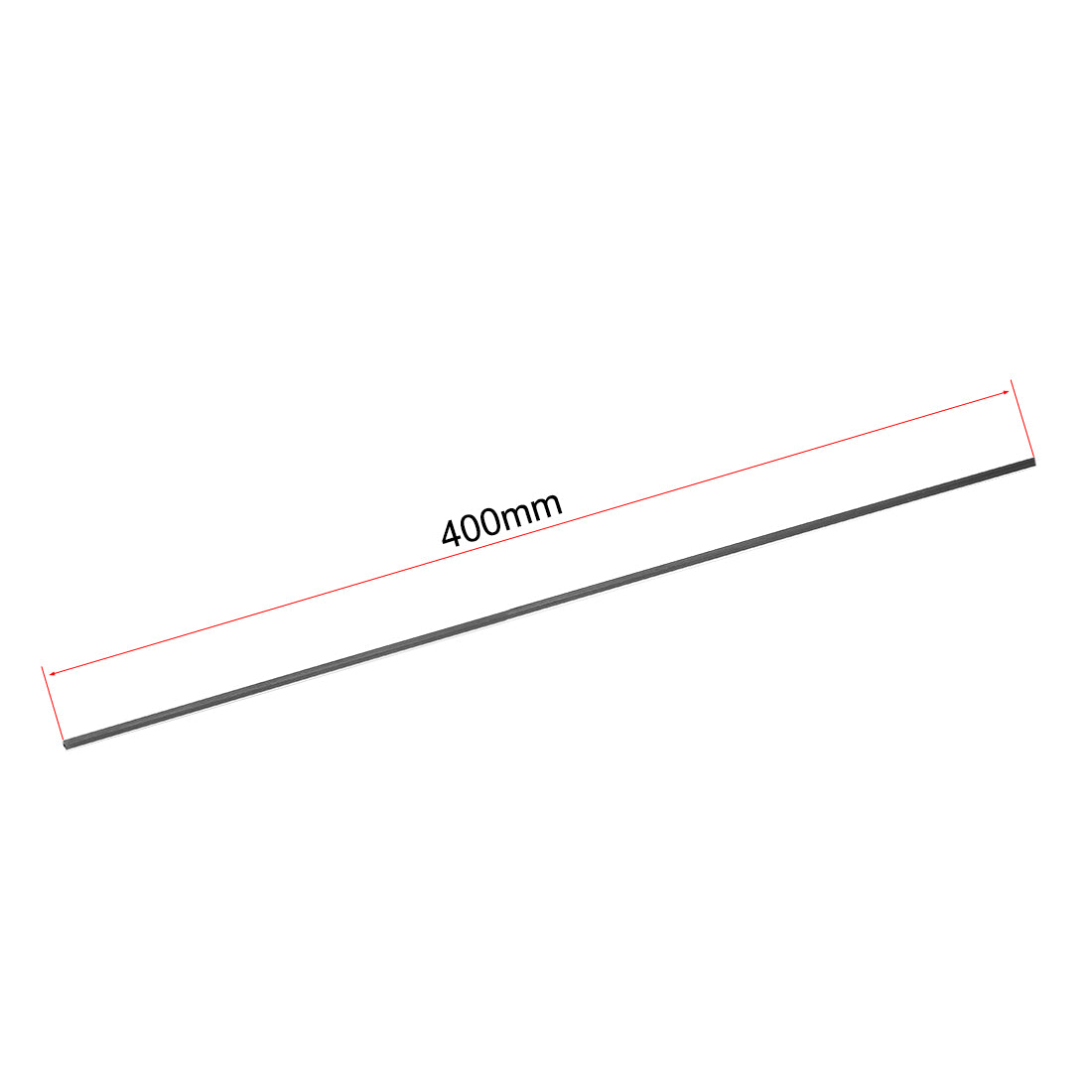 Harfington Carbon Fiber Square Tube 1.7x1.7x1mm Inner Round Dia. 400mm Length Pultruded Carbon Fiber Tubing for RC Airplane 3 Pcs