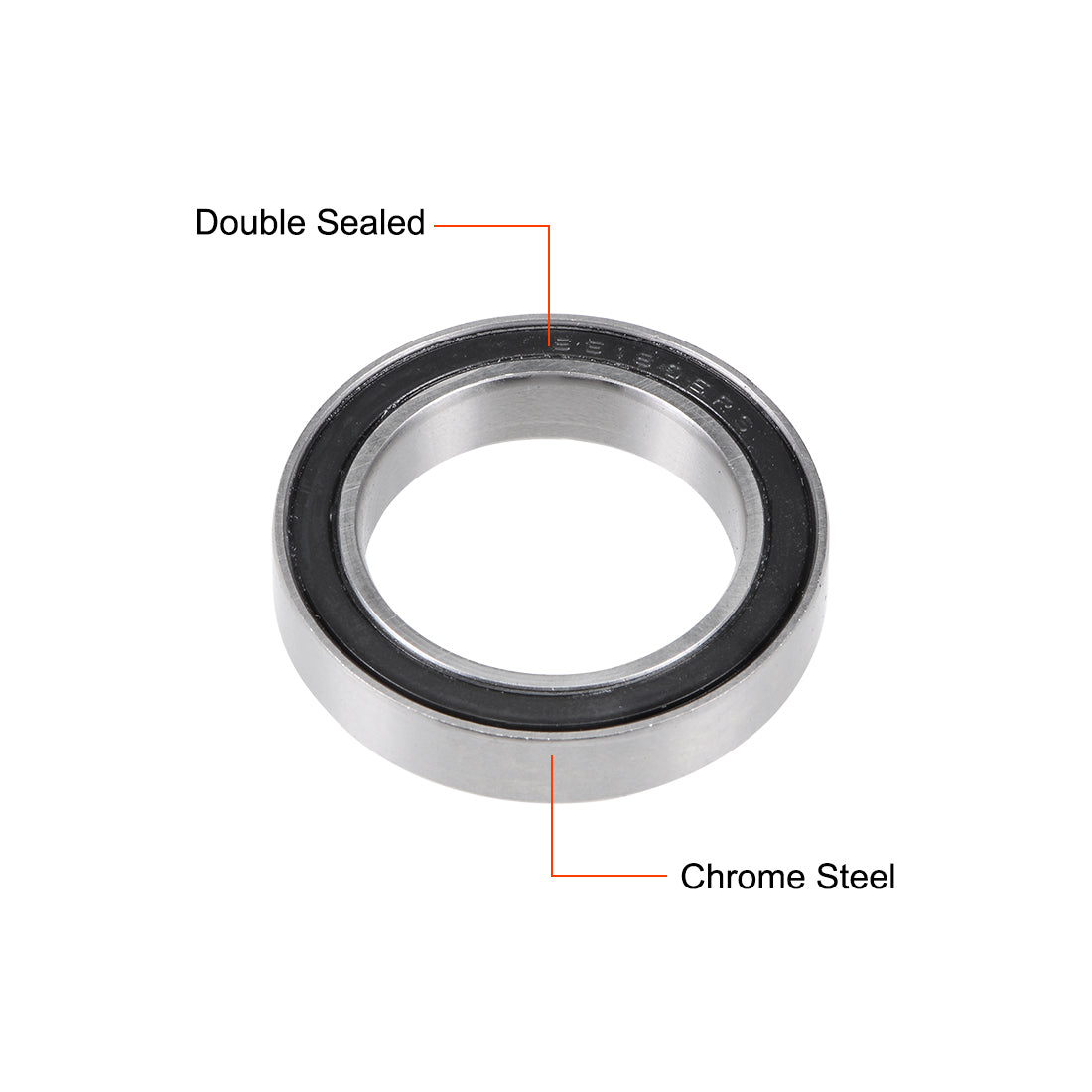 Harfington S61805-2RS Stainless Steel Ball Bearing 25x37x7mm Double Sealed 61805-2RS Bearings