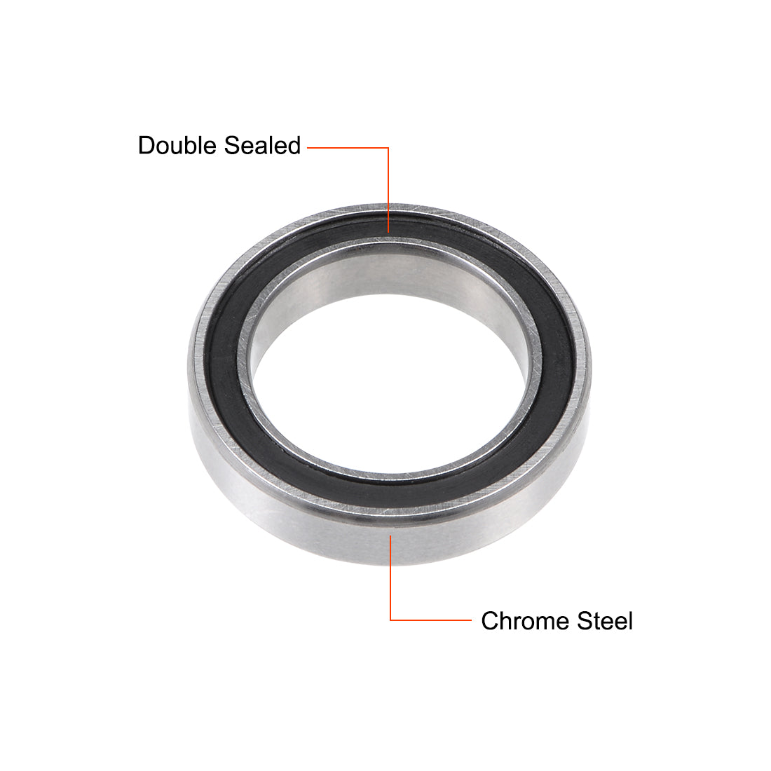 Harfington Deep Groove Ball Bearing Metric Double Shield Chrome Steel P0 Z1