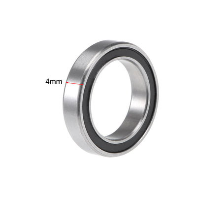Harfington Deep Groove Ball Bearing Metric Double Shield Chrome Steel P0 Z1