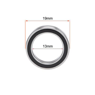 Harfington Deep Groove Ball Bearing Metric Double Shield Chrome Steel P0 Z1