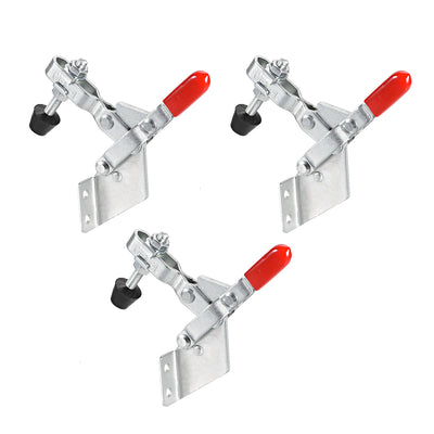 uxcell Uxcell 3 Pack Hand Tool Vertical Toggle Clamp Quick Release Clamp 220 lbs/100kg