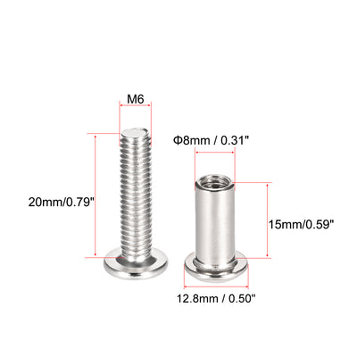 Harfington Uxcell Screw Post, Binding Bolts Leather Fastener
