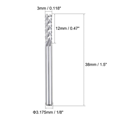Harfington Carbide End Mill Engraving Milling Cutter CNC Router Bits for PCB Machine
