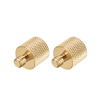uxcell Uxcell 1/4 Male To 3/8" Female Threaded Screw Adapter For Microphone Tripod Stand 2pcs