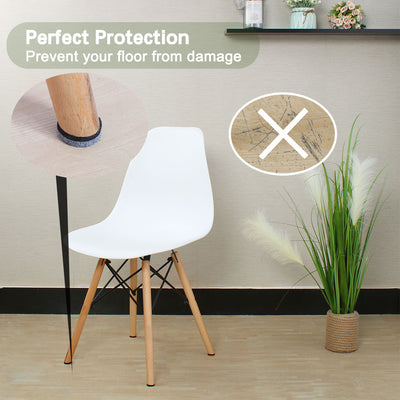 Harfington Uxcell Furniture Felt Pads Grippers Round Self Stick Slip Scratch Resistant Protector