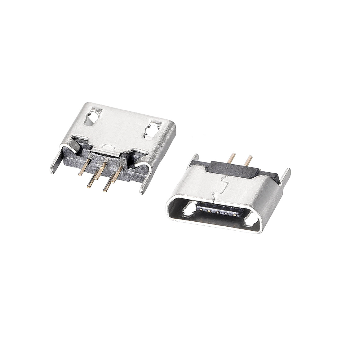 uxcell Uxcell 30PCS Micro USB Female Socket Connector Jack, 5-Pin DIP 180 Degree, Replacement Adapter