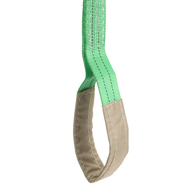 Harfington Uxcell Lift Strap 2 x 9.8 Web Lifting Straps 4409lbs Capacity for Construction Rigging Moving Towing Hoisting Work Gear Green
