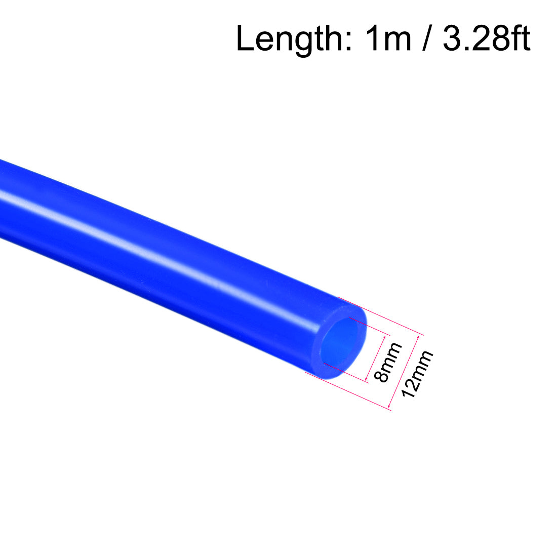 uxcell Uxcell Silicone Tube Flexible Silicone Rubber Tubing Water Air Hose Pipe for Pump Transfer