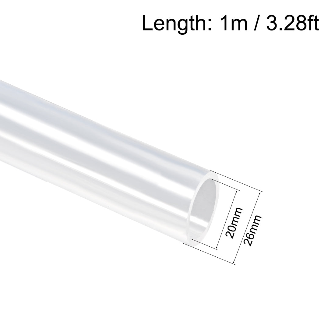 Harfington Flexible Silicone Rubber Tubing Water Air Hose Pipe for Pump Transfer