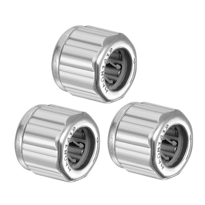 Harfington Needle Roller Bearings, One Way Bearing, 8mm Bore 14mm OD 12mm Width 3pcs