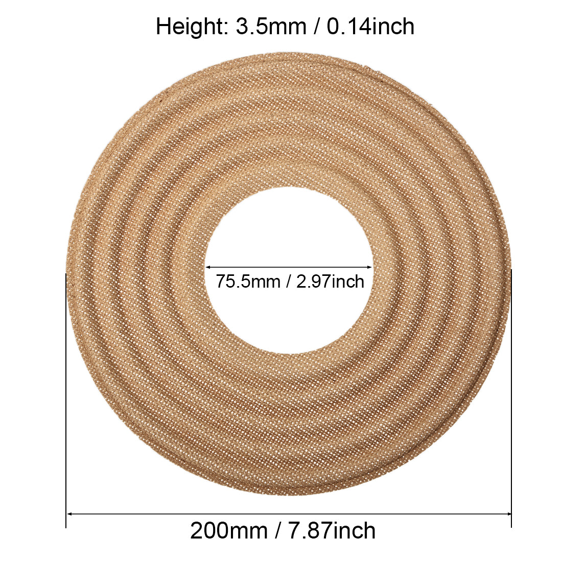 uxcell Uxcell 2pcs 8" x 3" Speaker Repair Subwoofer Loudspeaker Replace Parts