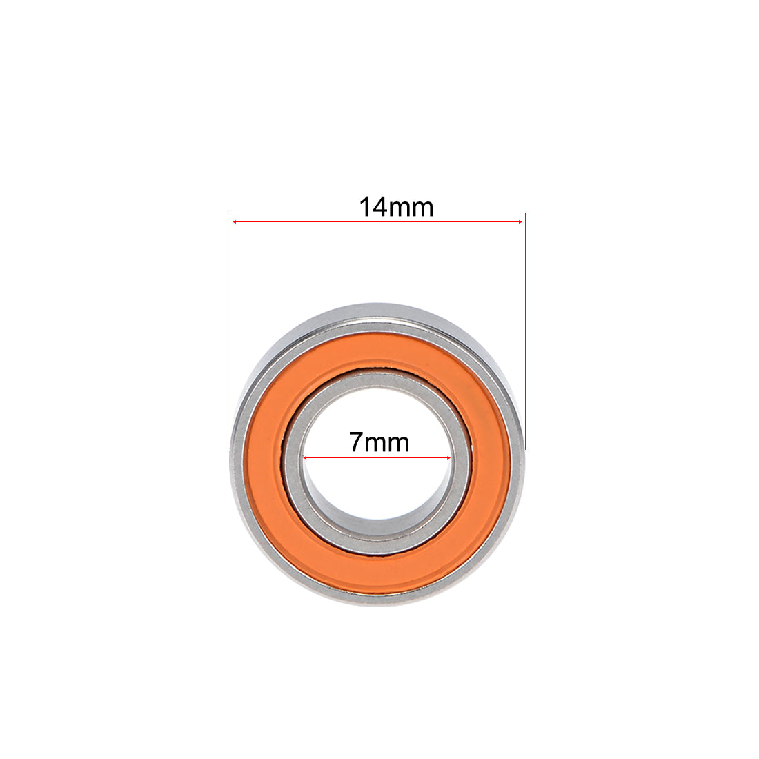 Harfington S687C-2OS Hybrid Ceramic Ball Bearing 7x14x5mm Stainless Steel Bearings