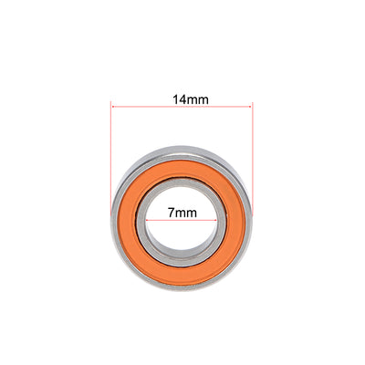 Harfington S687C-2OS Hybrid Ceramic Ball Bearing 7x14x5mm Stainless Steel Bearings