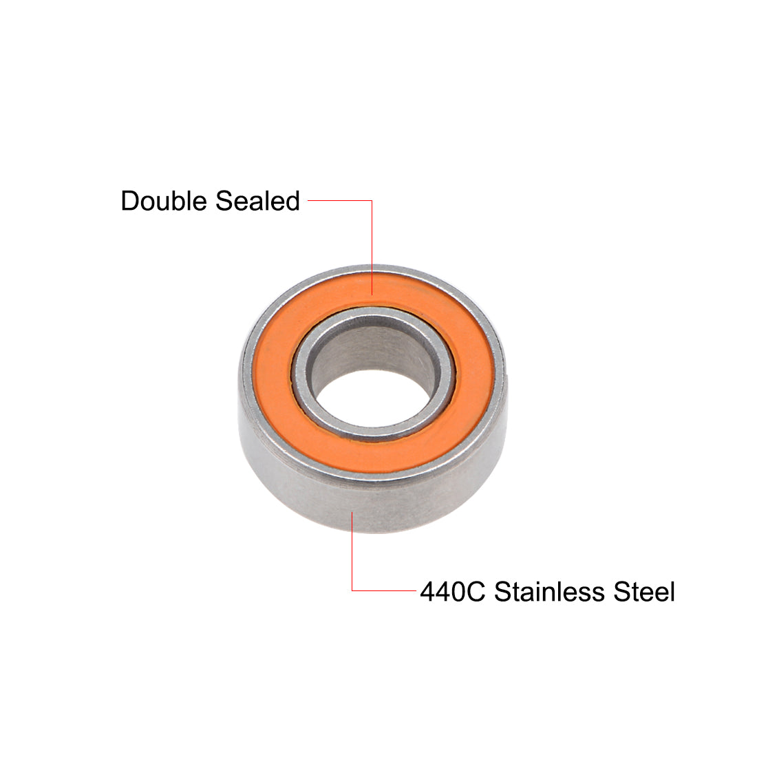 Harfington SMR115C-2OS Hybrid Ceramic Ball Bearing 5x11x4mm Stainless Steel Bearings