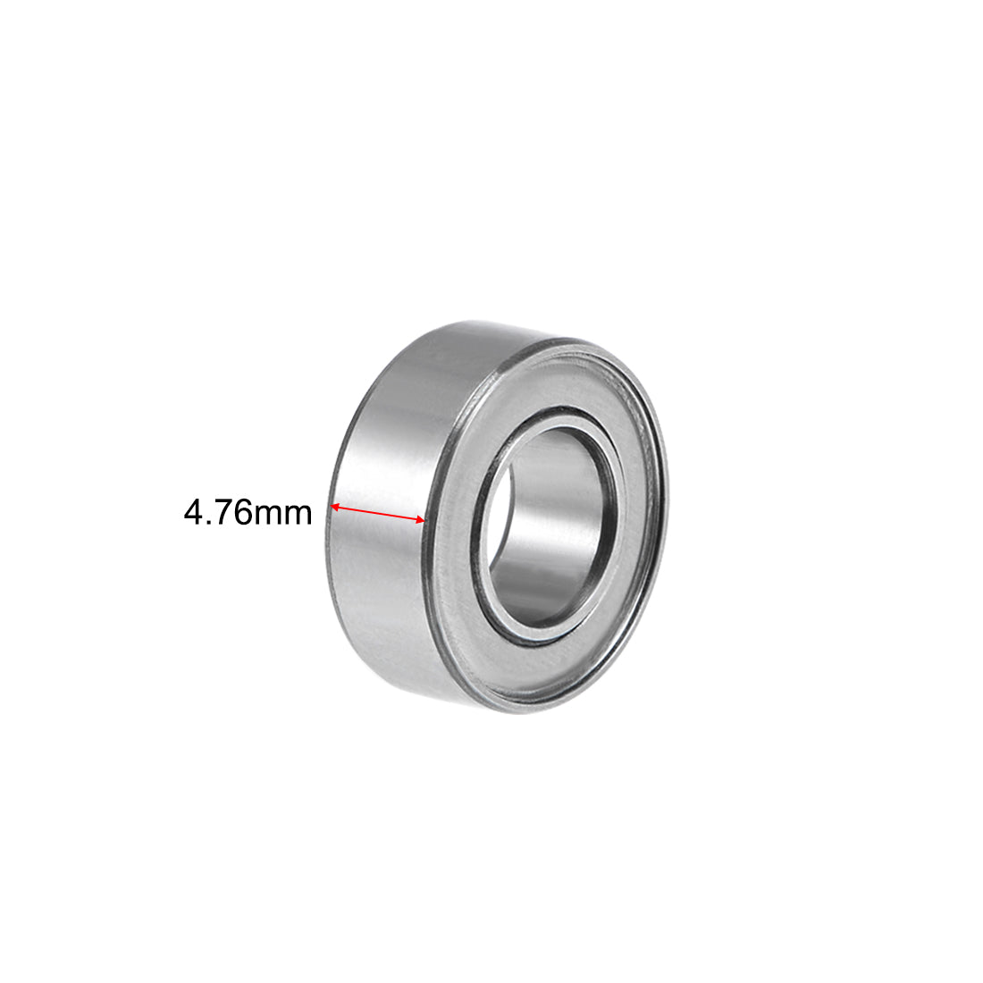 Harfington SR188ZZ Stainless Steel Ball Bearing 1/4"x1/2"x3/16" Double Shielded R188ZZ Z2 Lever Bearings 2pcs