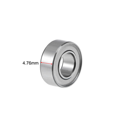 Harfington SR188ZZ Stainless Steel Ball Bearing 1/4"x1/2"x3/16" Double Shielded R188ZZ Z2 Lever Bearings 2pcs