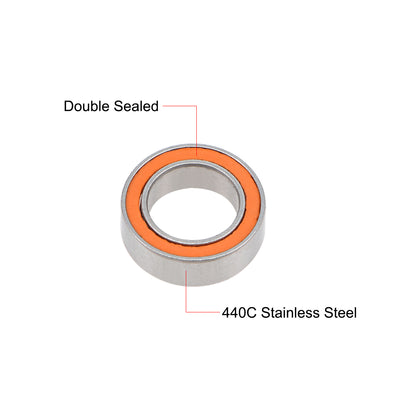 Harfington SMR85C-2OS Hybrid Ceramic Ball Bearing 5x8x2.5mm Stainless Steel Bearings 2pcs