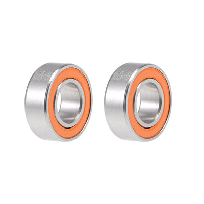 uxcell Uxcell S687C-2OS Hybrid Ceramic Ball Bearing 7x14x5mm Stainless Steel Bearings 2pcs
