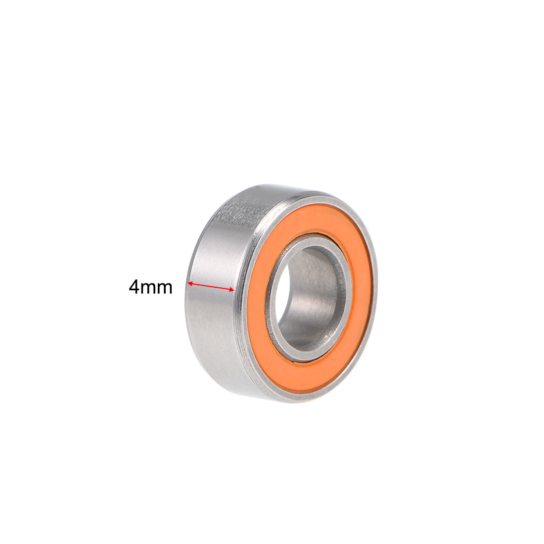 uxcell Uxcell SMR115C-2OS Hybrid Ceramic Ball Bearing 5x11x4mm Stainless Steel Bearings 2pcs