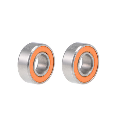 uxcell Uxcell SMR115C-2OS Hybrid Ceramic Ball Bearing 5x11x4mm Stainless Steel Bearings 2pcs
