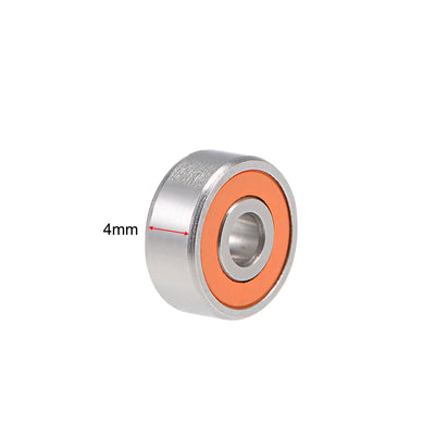 Harfington Uxcell S623C-2OS Hybrid Ceramic Ball Bearing 3x10x4mm Stainless Steel Bearings 2pcs